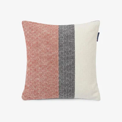 Nordic Nest Lexington Vertical Striped Cotton pillowcase 50x50 cm Copper-Grey