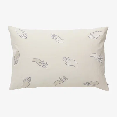 Nordic Nest Broste Copenhagen Touch pillowcase 40x60 cm Intense blue-off white