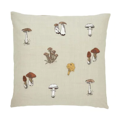 Nordic Nest Boel & Jan Fungi pillowcase 45x45 cm Beige-multi