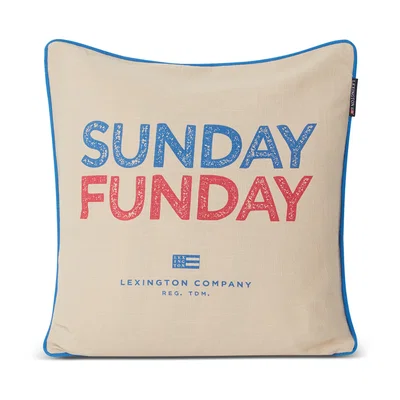 Nordic Nest Lexington Sunday Funday Printed pillowcase 50x50 cm Beige-blue-pink