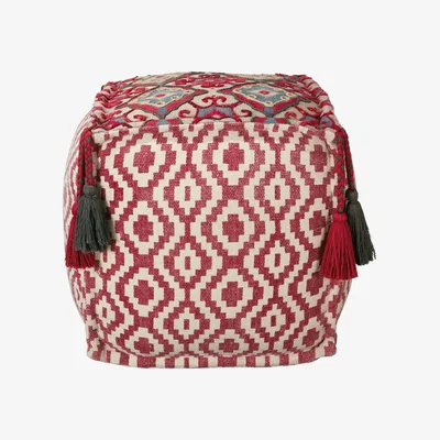 OKA Tantallon Floor Cushion - Red