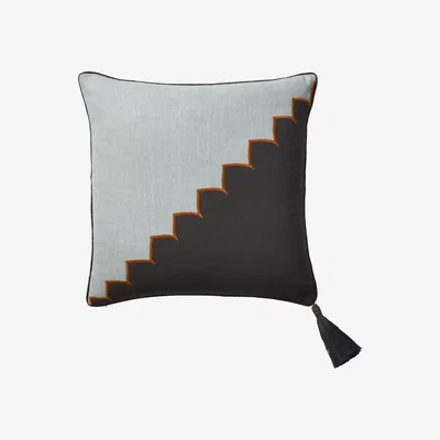 OKA Noboru Cushion Cover - Grey Blue/Onyx