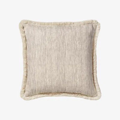 OKA Ashoka Cushion Cover - Charcoal / Venetian Red