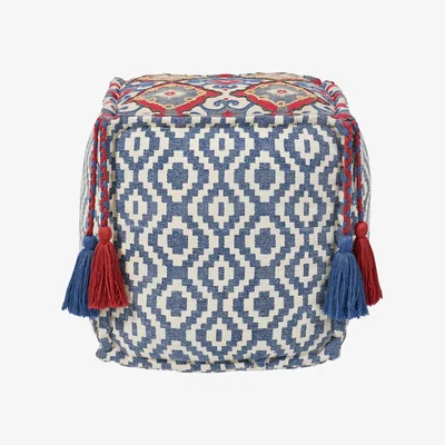 OKA Tantallon Floor Cushion - Blue