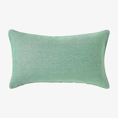 OKA Plain Colours Linen Cushion Cover, Small - Blue