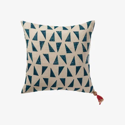 OKA Tarawa Cushion Cover Only(51cmSq) - Blue