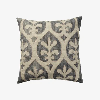 OKA Morosini Cushion Cover, Extra Large - Grey/Natural