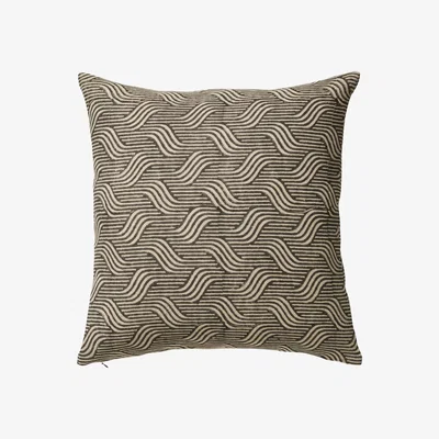 OKA Nostell Waves Cushion Cover - Charcoal