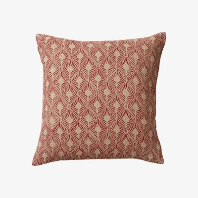 OKA Ghini Feathers Cushion Cover - Red