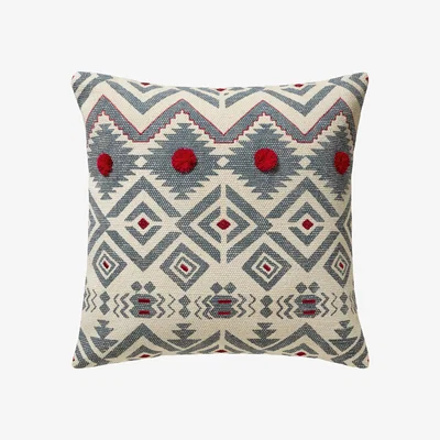 OKA Yuma Cushion Cover, Large - Blue/Red