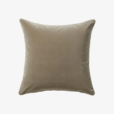 OKA Plain Velvet Cushion Cover (51cmSq) - Flaxen