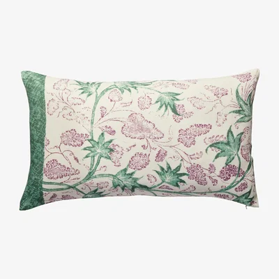 OKA Vratati Cushion Cover, Small - Green/Purple