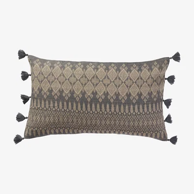 OKA Ipazi Cushion Cover Only(60x35cm) - Natural/Grey