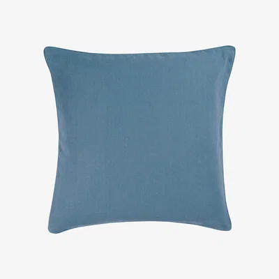 OKA Plain Colours Linen  Cushion Cover - Denim Blue