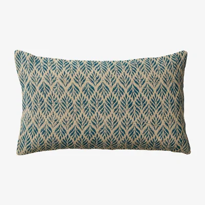 OKA Ghini Fronds Cushion Cover, Small - Blue