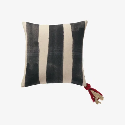 OKA Huaca Reversible Cushion Cover Only - Charcoal 51cmsq