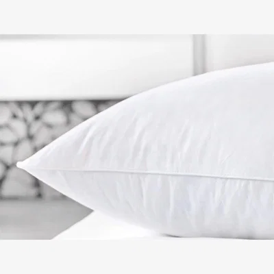 Downtown Hypnos Feather and Down Standard Pillow In white