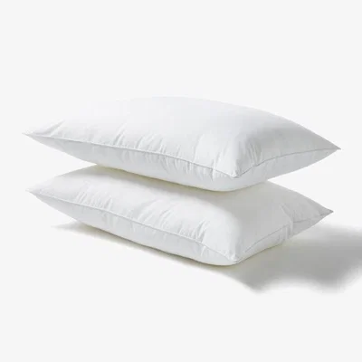 Downtown Fine Bedding Perfect Everyday Pillow Pair In White