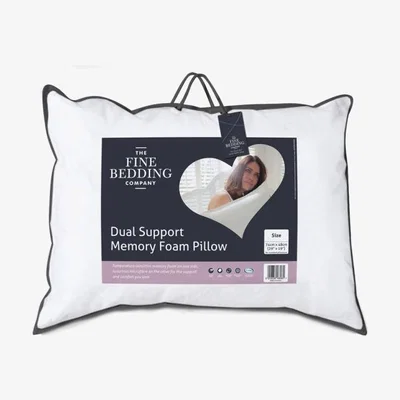 Downtown The Fine Bedding Company Dual Support Memory Foam Pillow
