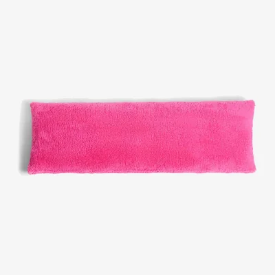 The Range OHS Teddy Bolster Pillow - Hot Pink