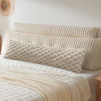 The Range Snug Soft Comforting Support Body Bolster Pillow - Beige