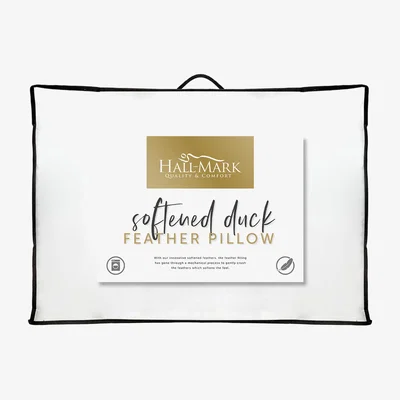The Range Softened Duck Feather Pillow - White