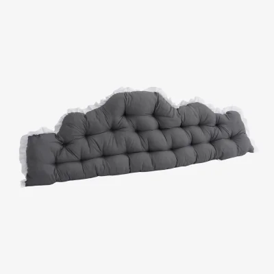 The Range Luxurious Upholstered Headboard Pillow - Dark Grey