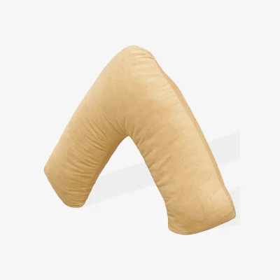 The Range Aamira  Shredded Orthopaedic Memory Foam V Shaped Pillow - Cream