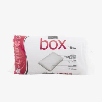 The Range Luxury Box Pillow with Superbounce Filling - White