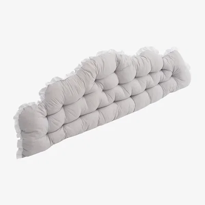 The Range Luxurious Upholstered Headboard Pillow - Light Grey