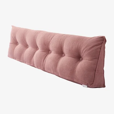 The Range Luxurious Wedge Headboard Pillow with Removable Cover - Pink