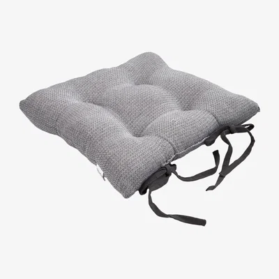 The Range Woven Dobby Seat Pad - Grey