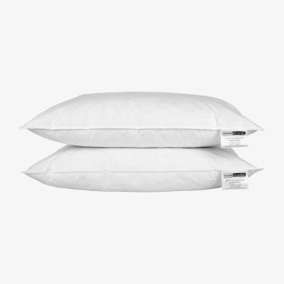 The Range Luxury White Duck Feather Pillow Pair - White