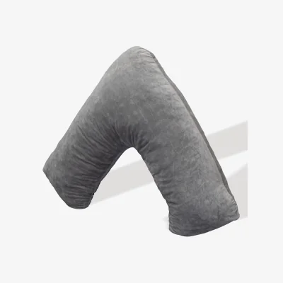 The Range Aamira  Shredded Orthopaedic Memory Foam V Shaped Pillow - Grey