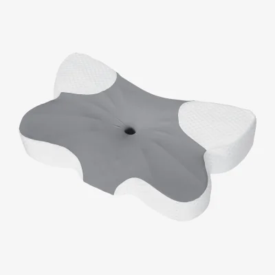 The Range Ergonomic Cervical Memory Foam Butterfly Pillow - Grey