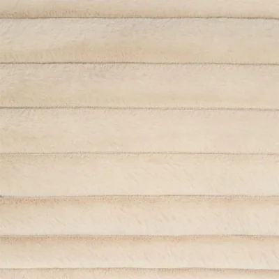 The Range OHS Ribbed Faux Fur Bolster Pillow - Natural