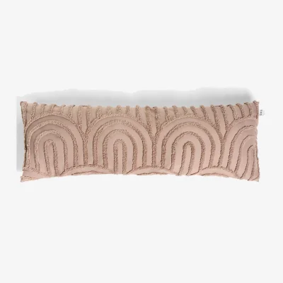 The Range OHS Tufted Arches Bolster Pillow - Natural