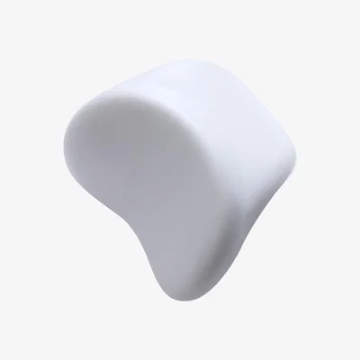The Range Set of 2 Ergonomically Shaped Neck Pillow for Whirlpool - White
