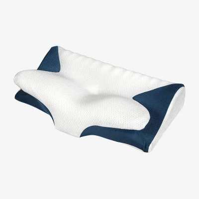 The Range Cervical Memory Foam Side Sleeper Pillow - White
