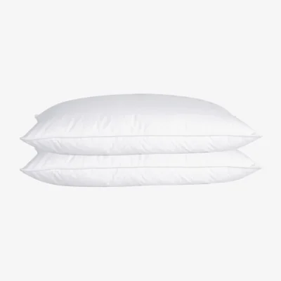 The Range Duck Feather  Down Pillow Soft - Medium Pack of 2 - White