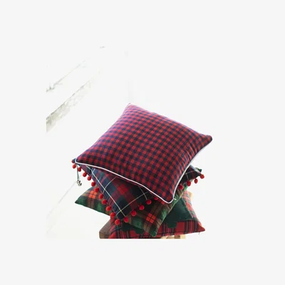 The Range Christmas Themed Stylish Cushion Throw Pillow - Red - Green