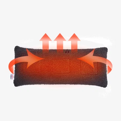 The Range Teddy Fleece Heated Body Pillow - Grey