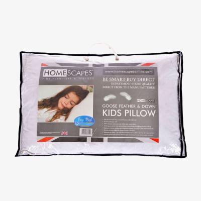 The Range Kids Goose Feather and Down Toddler Pillow  - White