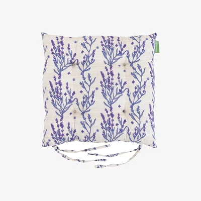 The Range Printed Tufted Seat Pad - Lavender / 1