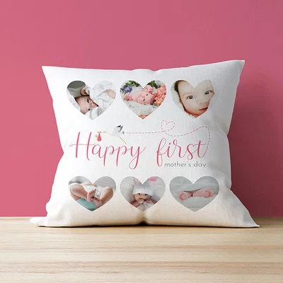 The Range First Mother's Day Six Photo Cushion - Pink