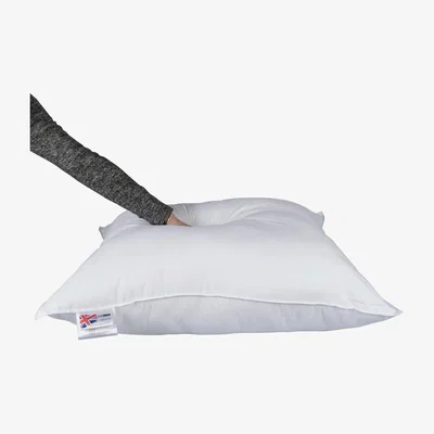 The Range Homescapes Goose Feather Down 65 x 65 cm Square Pillow - White