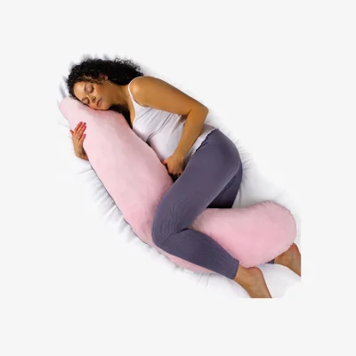 The Range Aamira L-Shaped Pregnancy Pillow Memory Foam Pink and Grey - Pink And Grey