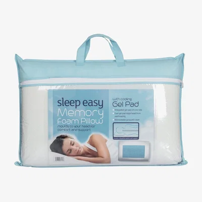 The Range Homescapes Memory Foam Pillow with Cool Gel Pad - White