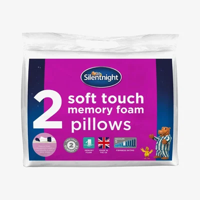 The Range Pack Of Memory Foam Soft Touch Pillows - White