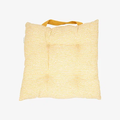 The Range Printed Seat Pad with Handle - Yellow